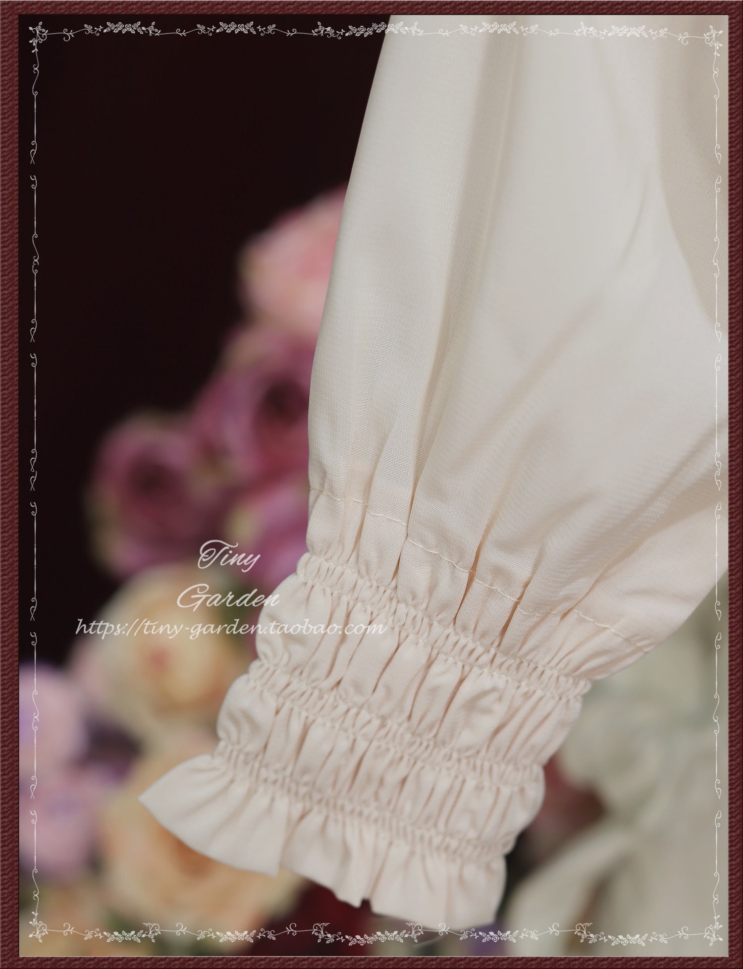 Tiny Garden - Memories - Cotton Lolita Lace Bow Tie Girls Blouse