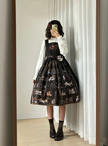Miss Point - German Bookshelf - Classic Lolita Printed JSK Dress