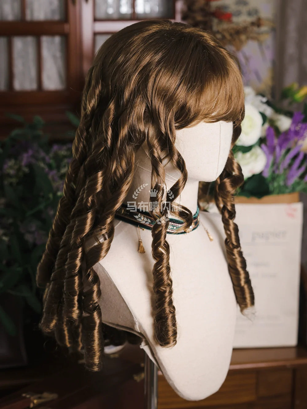 Mabuxi - Retro Lolita Wig Elegant Roman Curls Gorgeous Court Wigs
