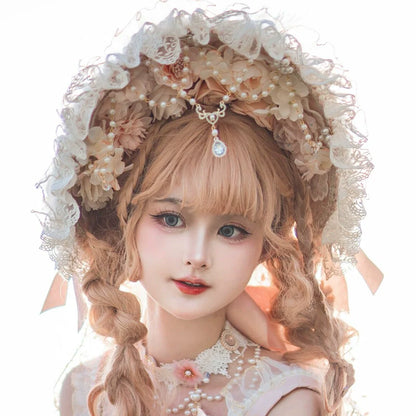 Cat Fairy - Spring Gift Box - Pink Classic Lolita Accessories Handmade Lace