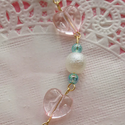 Cat Tea Party - Sweet Lolita Necklace Heart-Shaped Lollipop Necklace