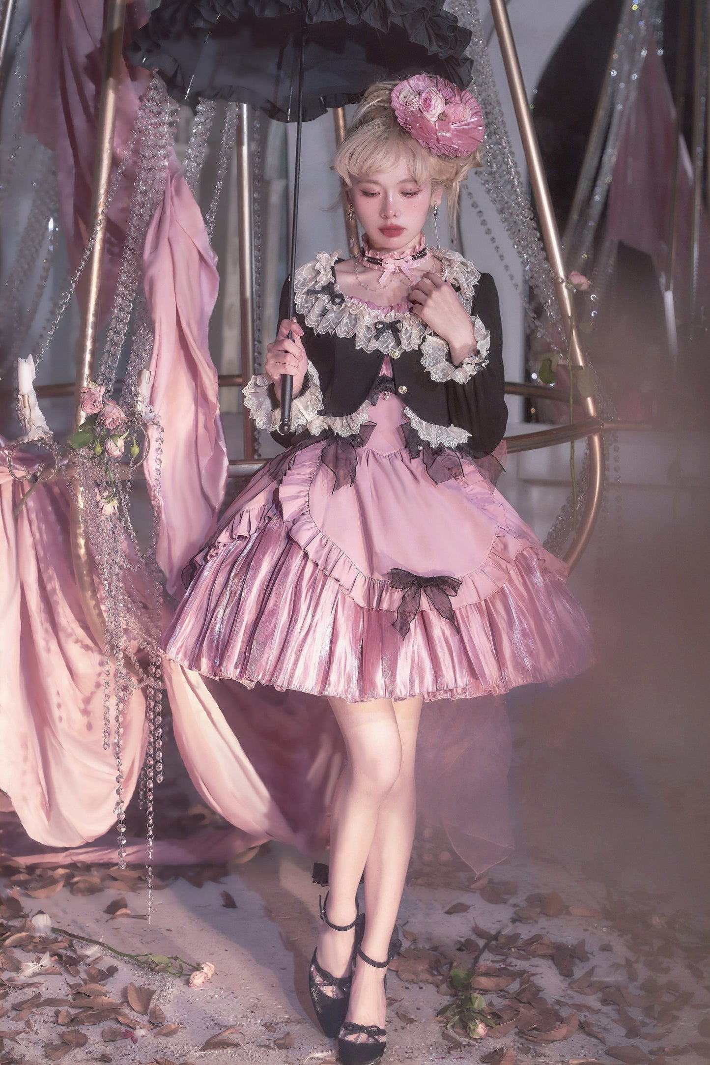 Unideer - Prelude - Elegant Lolita Bolero Jacket with Lace Ruffle Frill