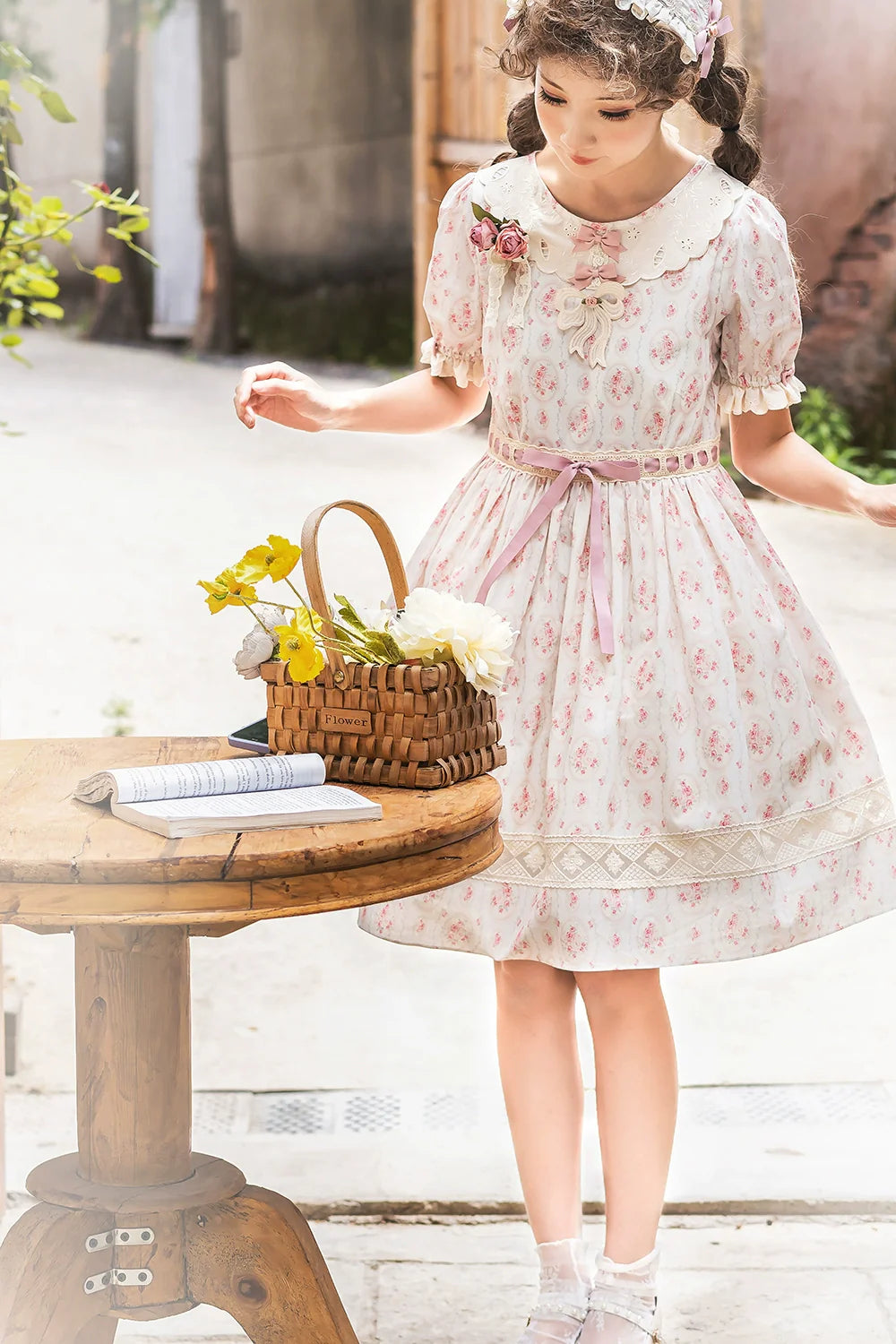 Miss Point - Customized Elegant Lolita OP Dress Cute Daily Girl Short Lolita Dress