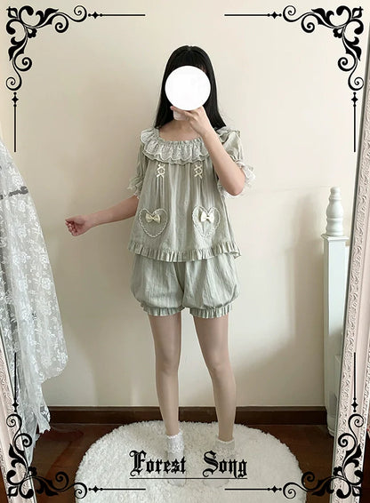 Forest Song - Daily Lolita Bloomers Strap Adjustable Shorts