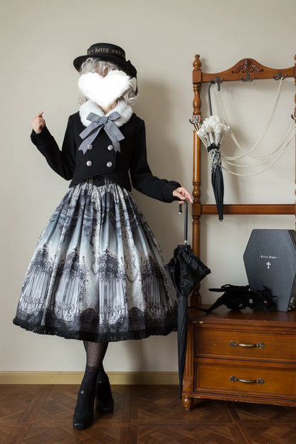 LeMiroir - Winter Solstice - Elegant Lolita Winter Short Coat & SK