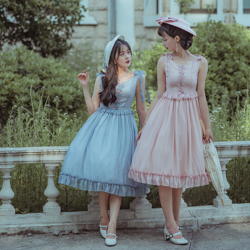 Miss point - Rhine Riverside - Summer Bow Lolita Top Hat