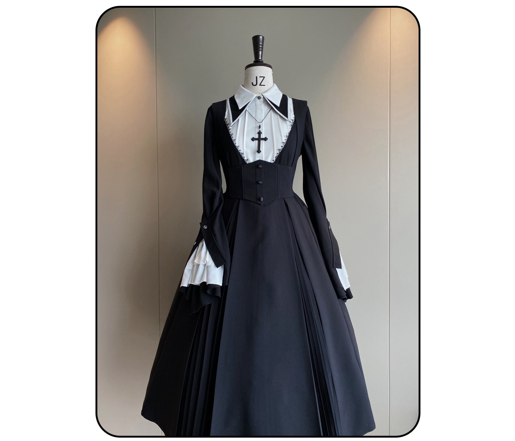 Susin Lolita - Cross Praise - Nun Style Gothic Lolita Dress and Blouse