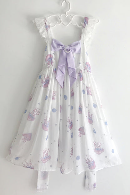 LilithEye - Jellyfish Meteor - Chiffon Fairy Jellyfish Printed Lolita JSK