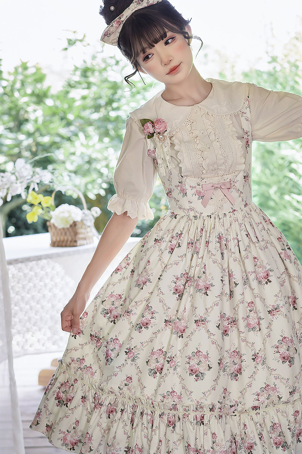 Miss Point - Happy Summer - Elegant Lolita Floral JSK Dress