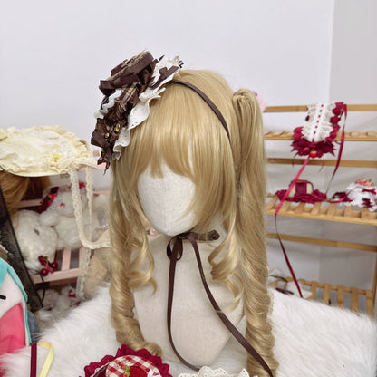 Chestnut Lolita - Sweet Lolita Candy Box Hat Handmade Lolita Top Hat