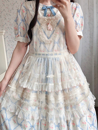 Miss Point - Happy Summer Elegant Lolita Floral OP Dress
