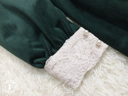 Miss Point - Customized Lolita Dress Vintage Elegant Velvet OP Dress