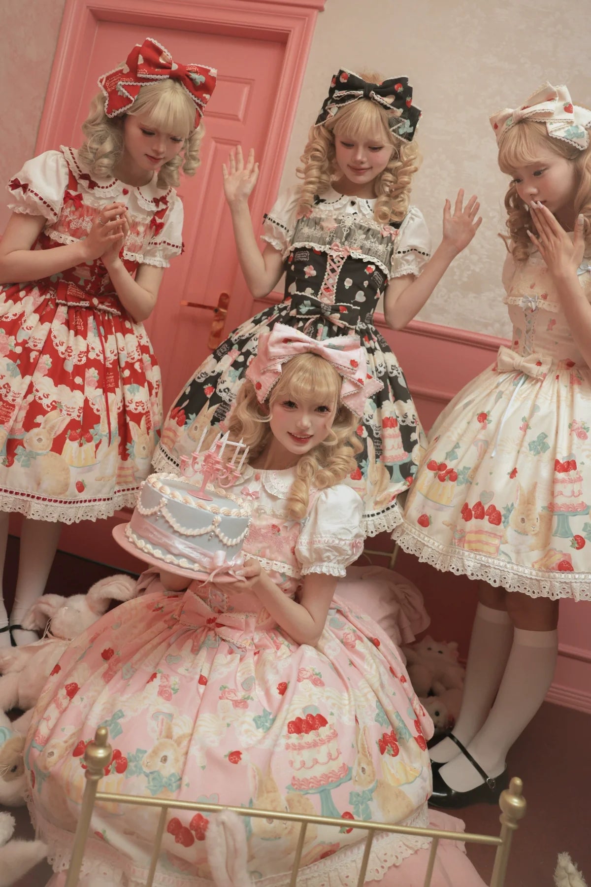 Dark Star Island - Honey Bunny Cake - Sweet Lolita JSK/OP/Strap SK/Shirt