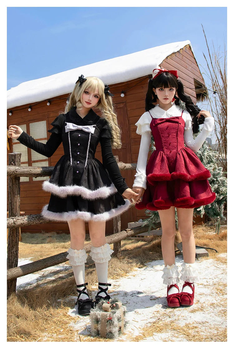 With PUJI - Sweet Lolita Innerwear Autumn and Winter Lolita Sweater