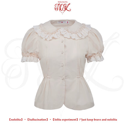 Nololita - Nightingale - Old School Lolita Shirt with Detachable Sleeves