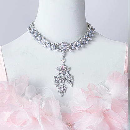 Daydream Whisper - Misty Rose Sea - Plus Size Wedding Lolita JSK with Puffy Tiered Skirt