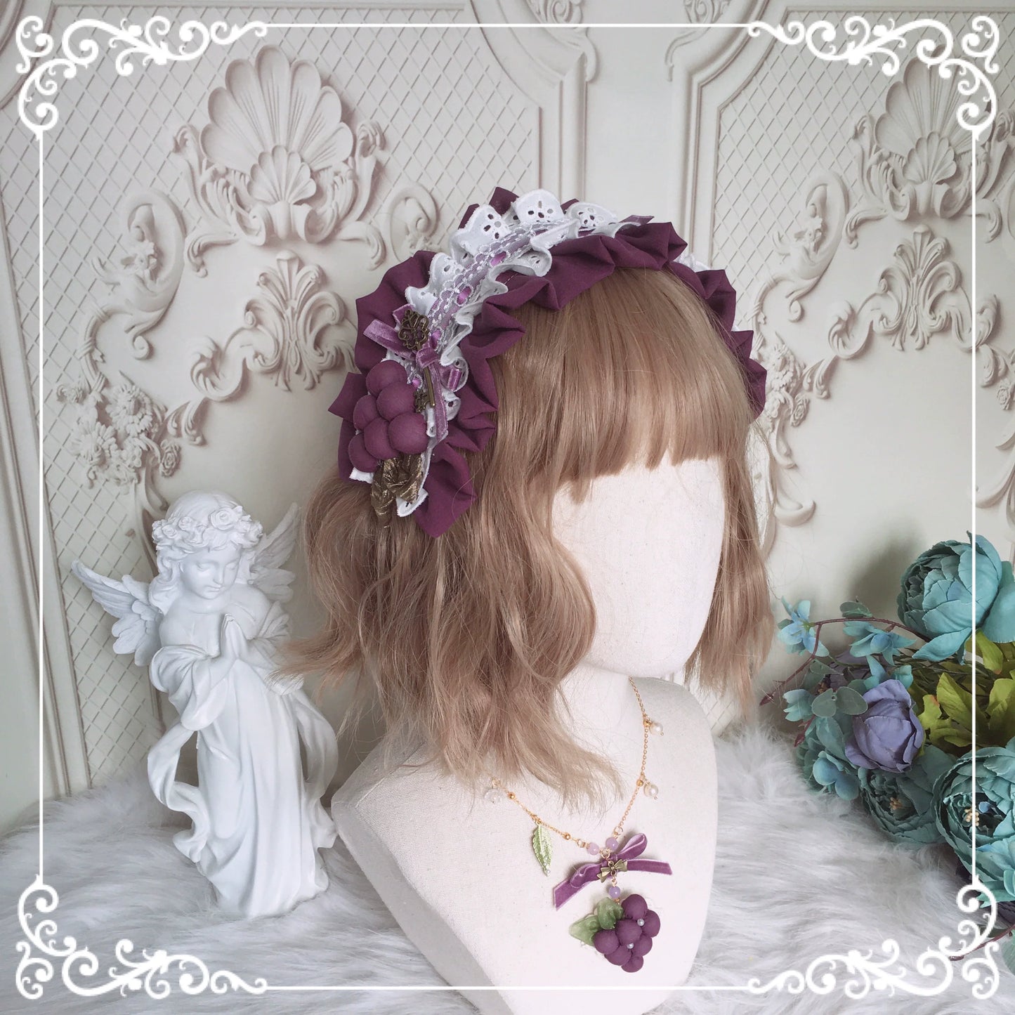 Chestnut Lolita - Louvre Vineyard Accessory Hairband Retro Lolita KC
