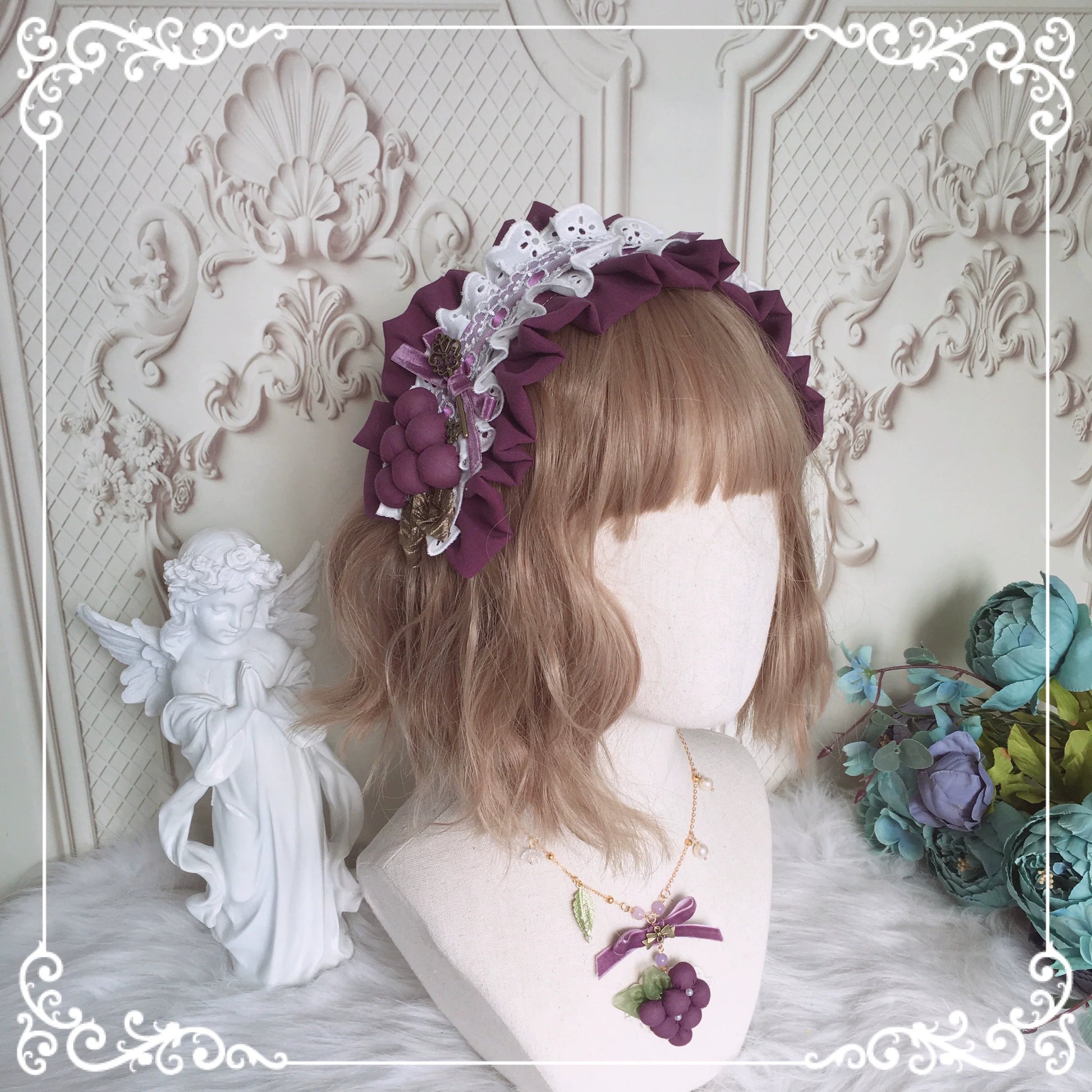 Chestnut Lolita - Louvre Vineyard Accessory Hairband Retro Lolita KC