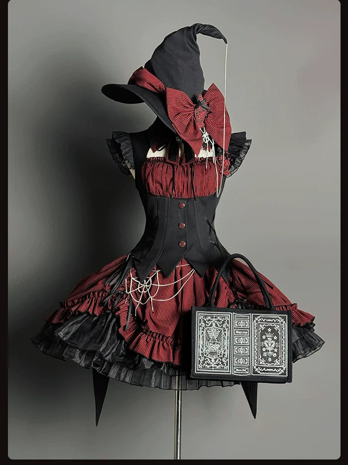 Alice Girl - Lolita Potion - Gothic Lolita Handbag Embroidered Lolita Black Bag