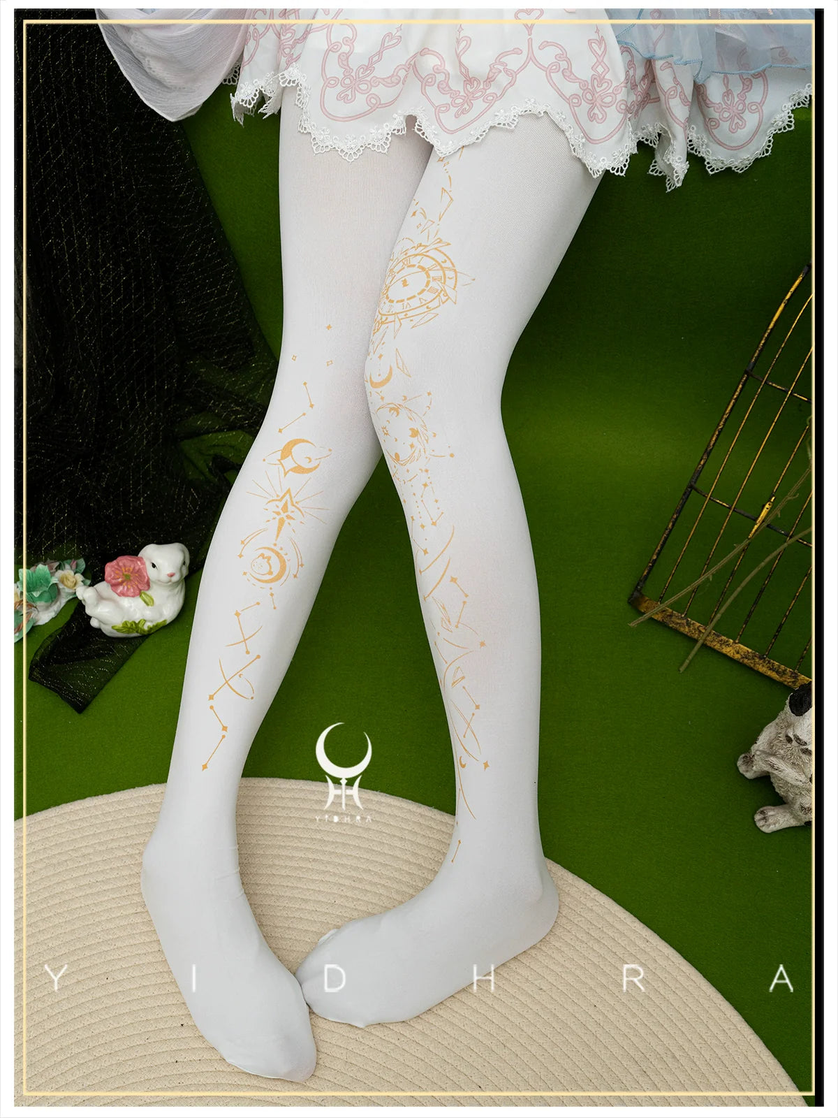 Yidhra - Gothic Lolita Pantyhose Printing Lolita Tights