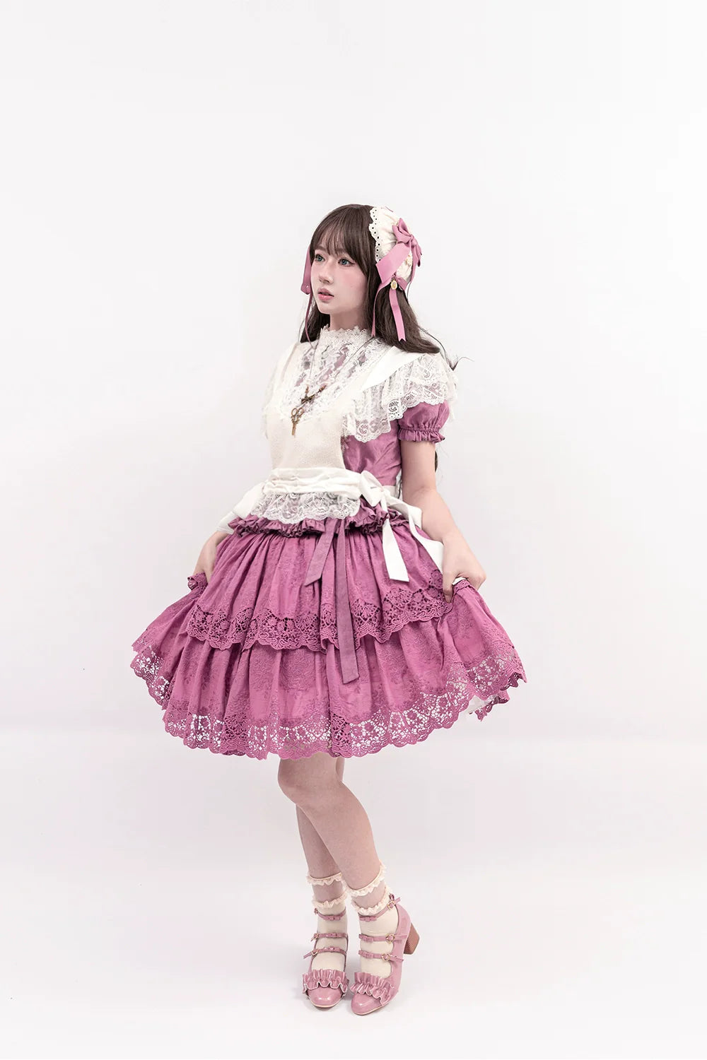 Miss Point - Forest Waltz - Classic Lolita Tiered Skirt Multi-layer Embroidered SK