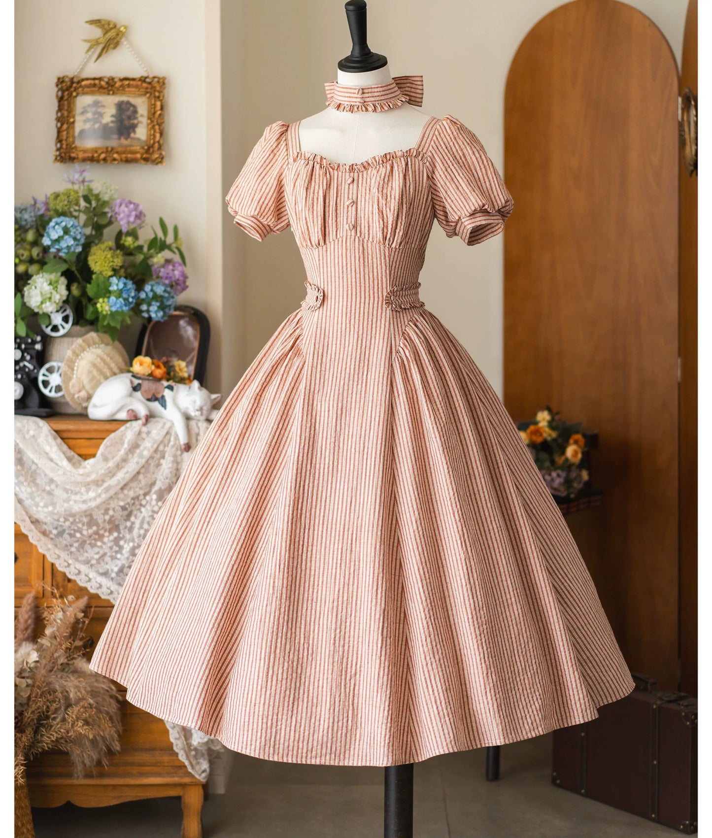 Forest Wardrobe - Chantilly Forest - Classic Lolita OP Dress With Square Neck & Underskirt