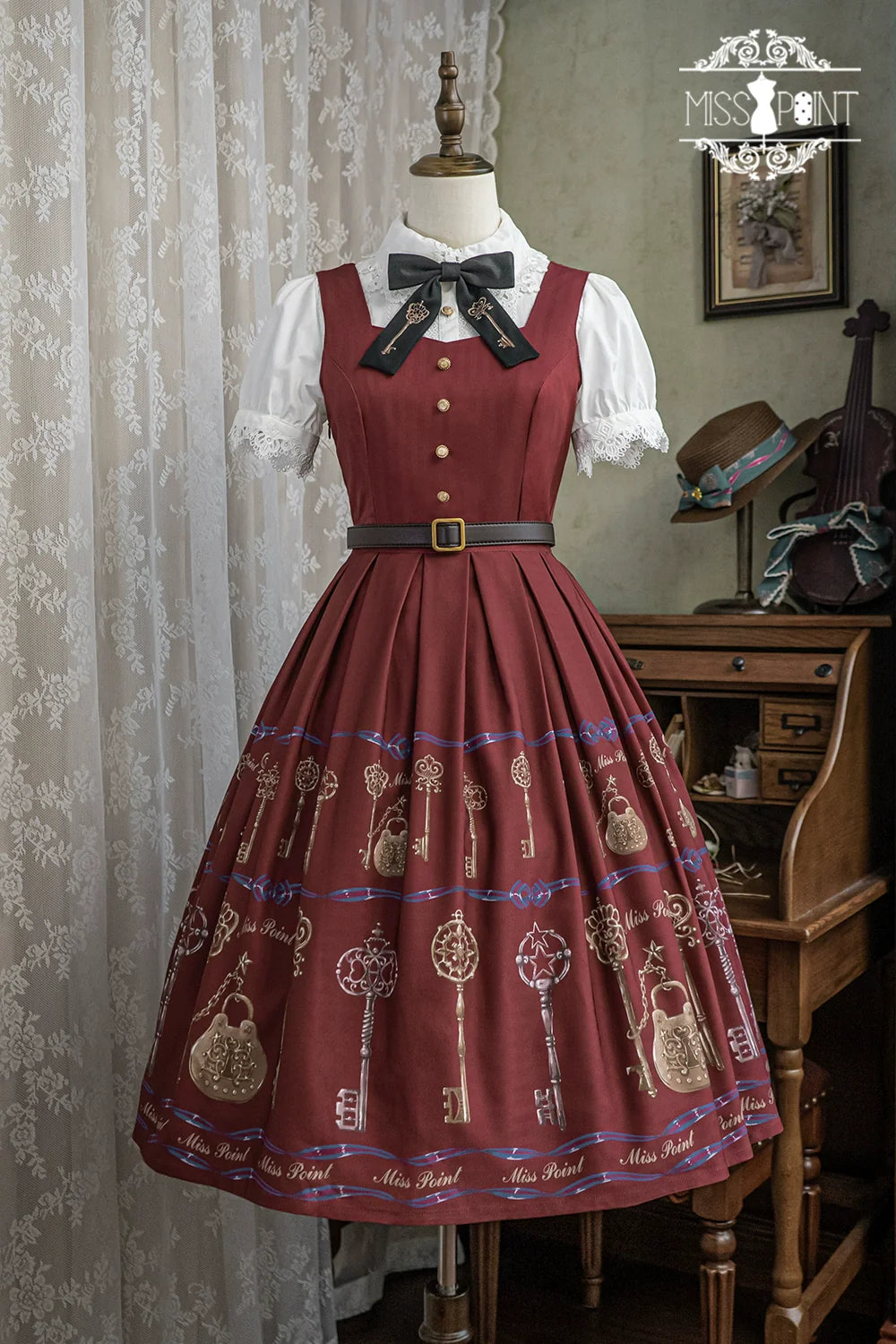 Miss Point - Antique Key - Elegant Lolita JSK Retro Lolita Dress