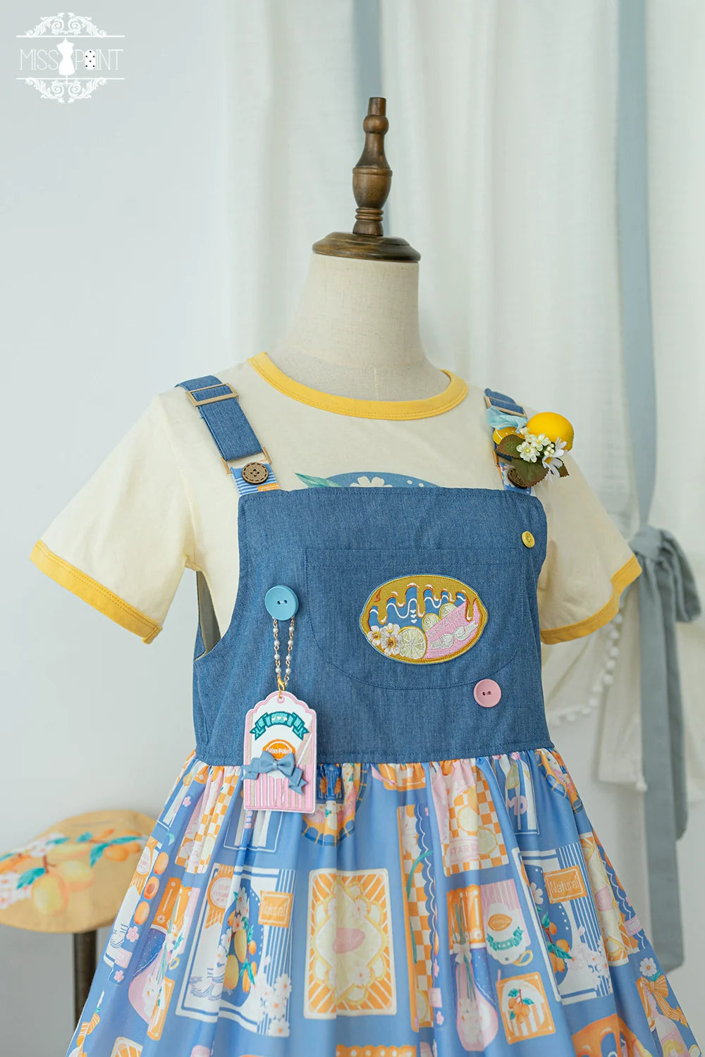 Miss Point - Daisy Lemon - Kawaii Lolita Lemon Print JSK Customized