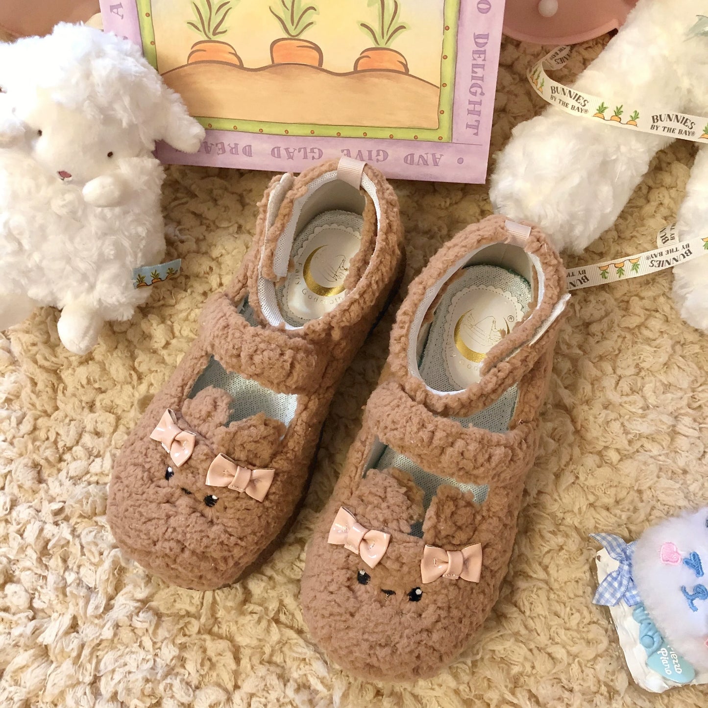 Fairy Godmother - Cute Plush Warm Round Toe Lolita Soft Sole Shoes