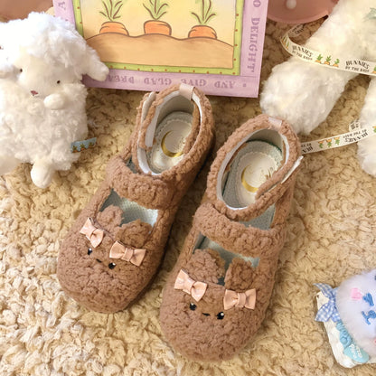 Fairy Godmother - Cute Plush Warm Round Toe Lolita Soft Sole Shoes