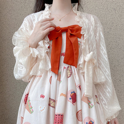 Sakurada Fawn - Chiffon Puff Sleeve Lolita Cardigan