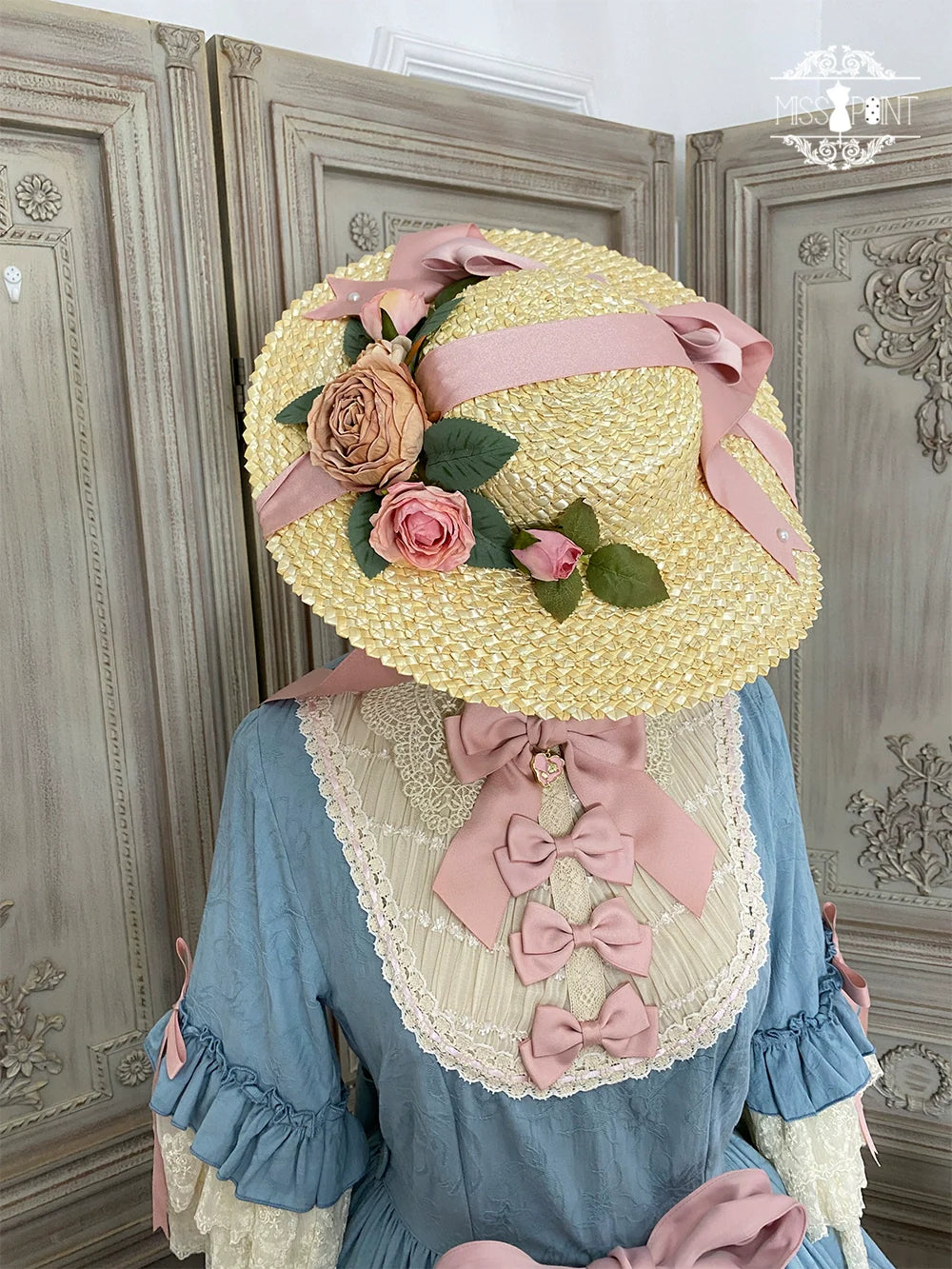 Miss Point - Lilyka Garden - Classic Lolita OP Dress Set Elegant Floral Wall Princess Sleeve