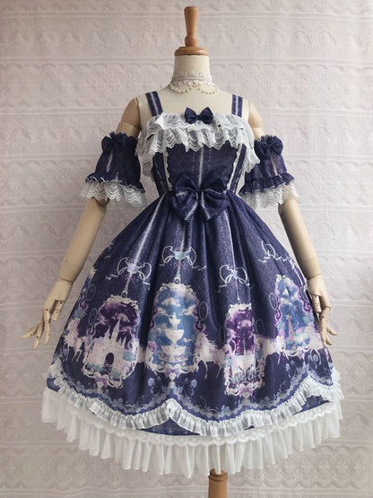Yilia - Unicorn's Secret Garden Summer Lolita JSK Dress