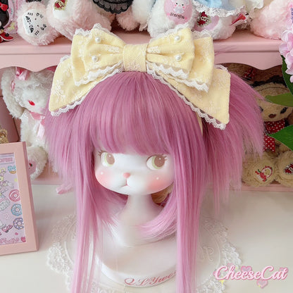 Cheese Cat - Sweet Lolita KC Lace Butterfly Lolita KC with Pearl