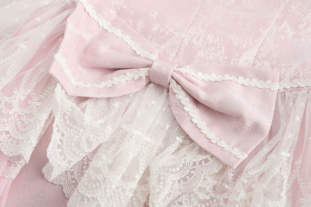 Immortal Thorn - Immortal Glass Castle - Ouji Lolita Handsome Prince Style Pink Long Coat