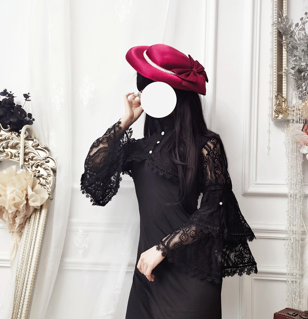 Miss point - Rhine Riverside - Summer Bow Lolita Top Hat