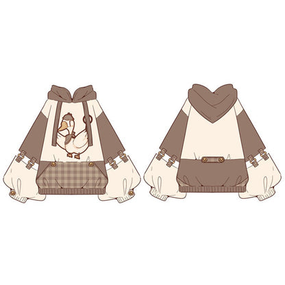 Piggy Bun - Famous Detective Goose - Retro Lolita Hoodie