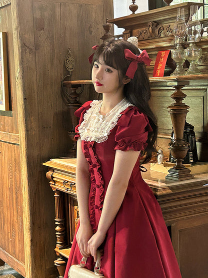 Sweet Wood - Long Vesion Elegant and Vintage Lolita OP