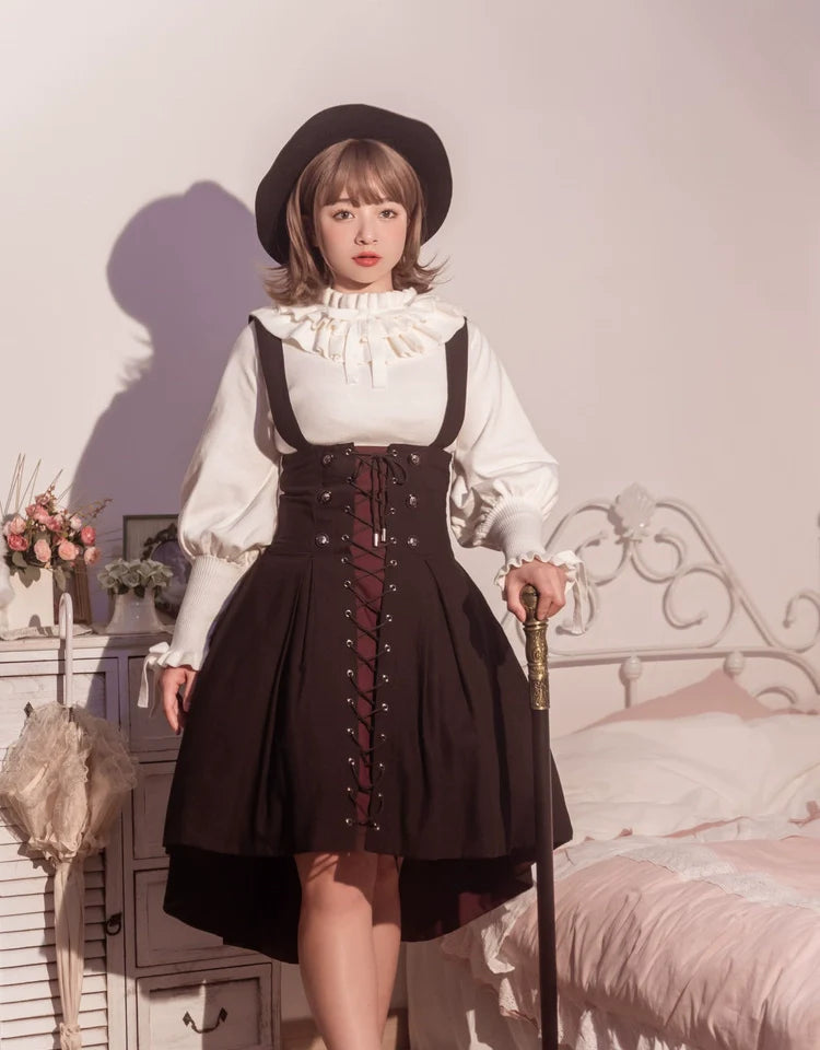 Miaoplus - Sweet Lolita Knit Sweater Long Sleeve Winter Lolita Top