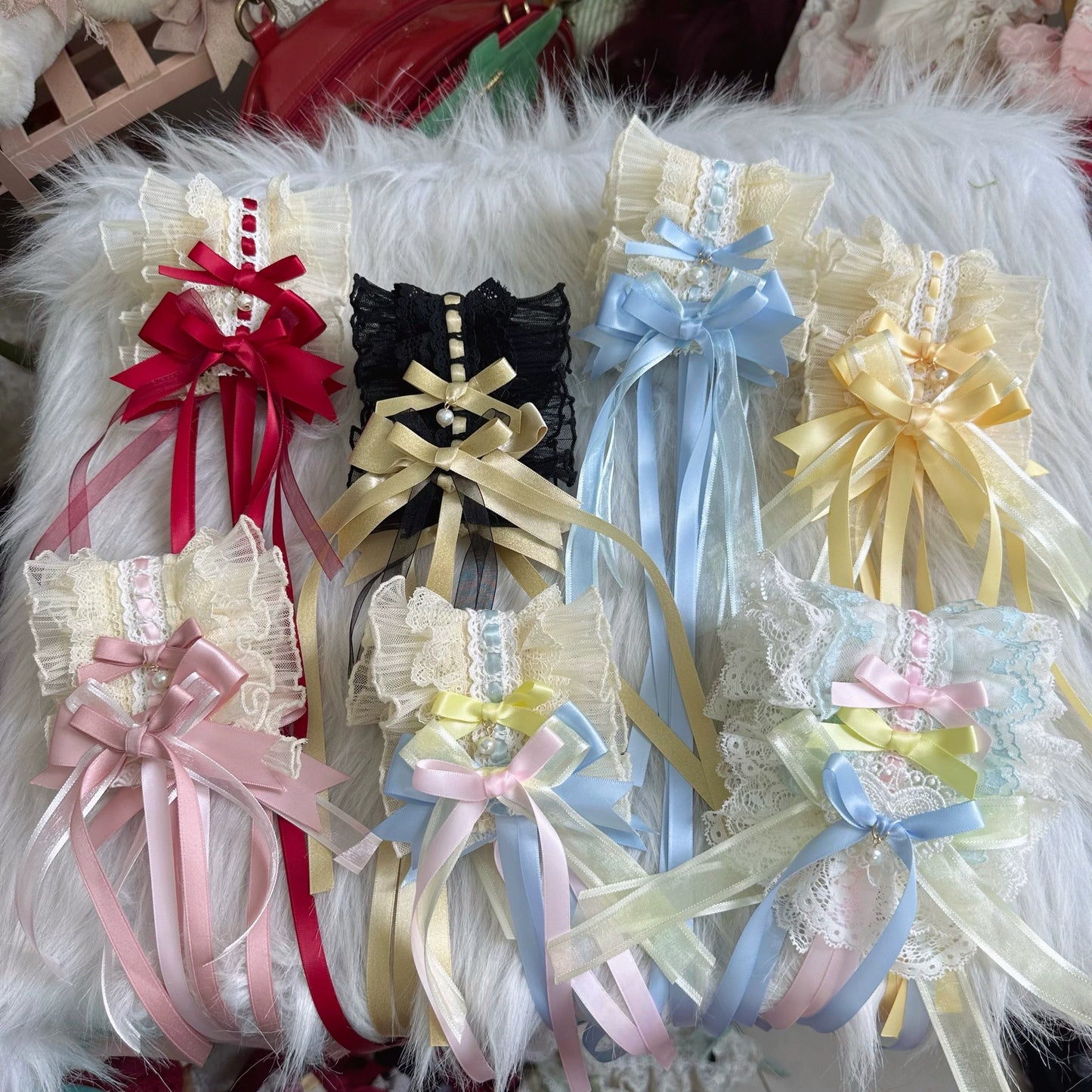 Chestnut Lolita - Sweet Lolita Headdress, Bow and Lace Decoration