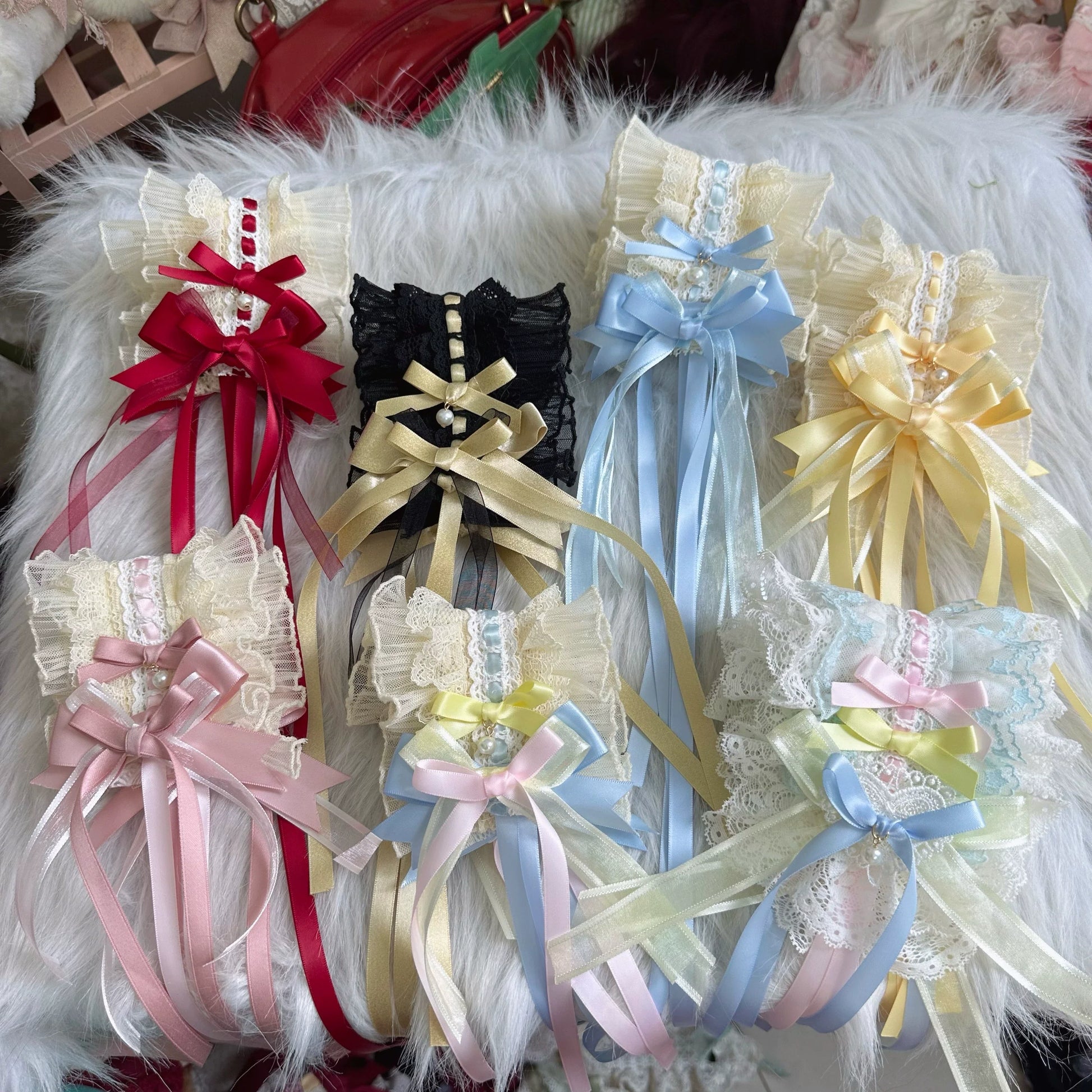 Chestnut Lolita - Sweet Lolita Headdress, Bow and Lace Decoration