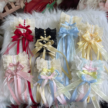 Chestnut Lolita - Sweet Lolita Headdress, Bow and Lace Decoration