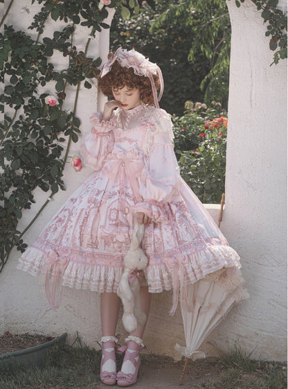 Garden Cat - Sunset Realm Lolita Bride Gorgeous OP FS