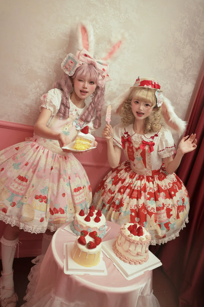 Dark Star Island - Honey Bunny Cake - Sweet Lolita JSK/OP/Strap SK/Shirt