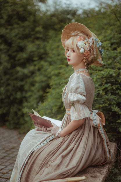 Miss Point - The Sally Gardens - Elegant Lolita Lotus Sleeves OP Dress