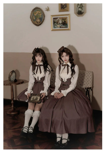 With PUJI - Ouji Lolita Shirt Bust-supporting JSK Dress