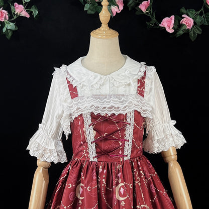 DMFS Lolita - Summer Short Sleeve Cotton Lolita Blouse