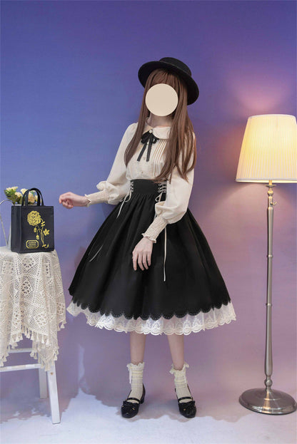 EESSILY - Countess's Autumn Tour - Retro Lolita Embroidery Long SK