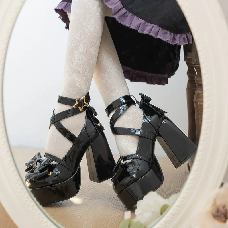 Beauty Bunny - Star Prayer - Kawaii Lolita Shoes Round Toe Summer Heels
