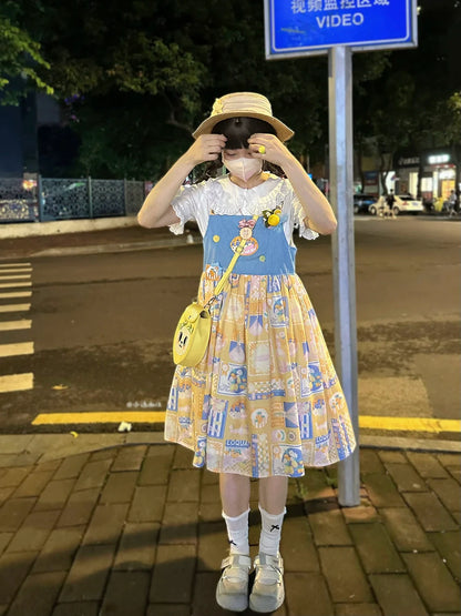 Miss Point - Daisy Lemon - Kawaii Lolita Lemon Print JSK Customized